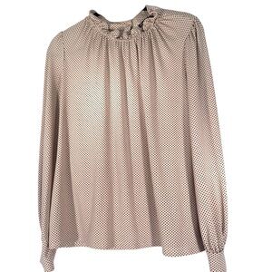 Polka Dot Blouse - Light Pink
